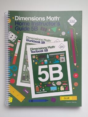 Dimensions Math Home Instructor’s Guide 5B (Brand New)